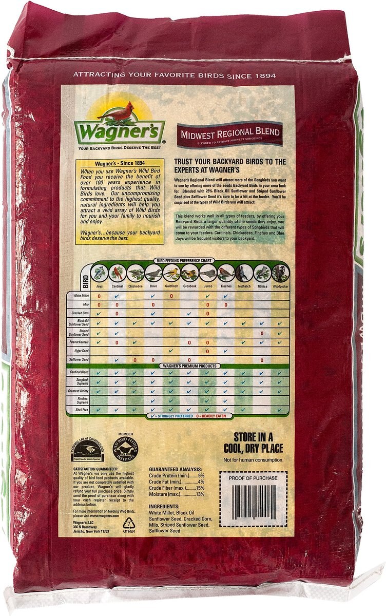 Wagner's Midwest Regional Blend Deluxe Wild Bird Food