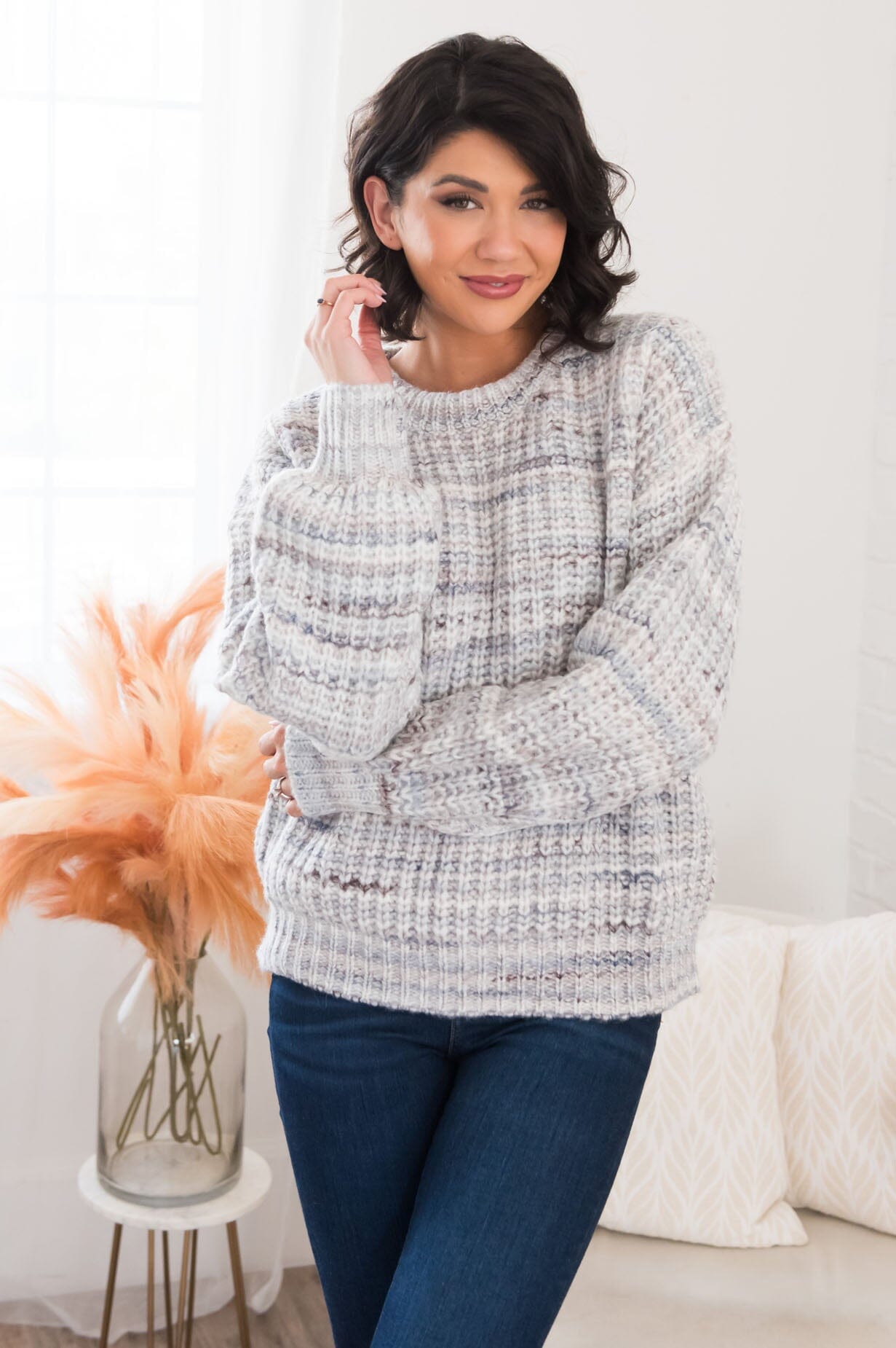 Joyful Night Modest Sweater