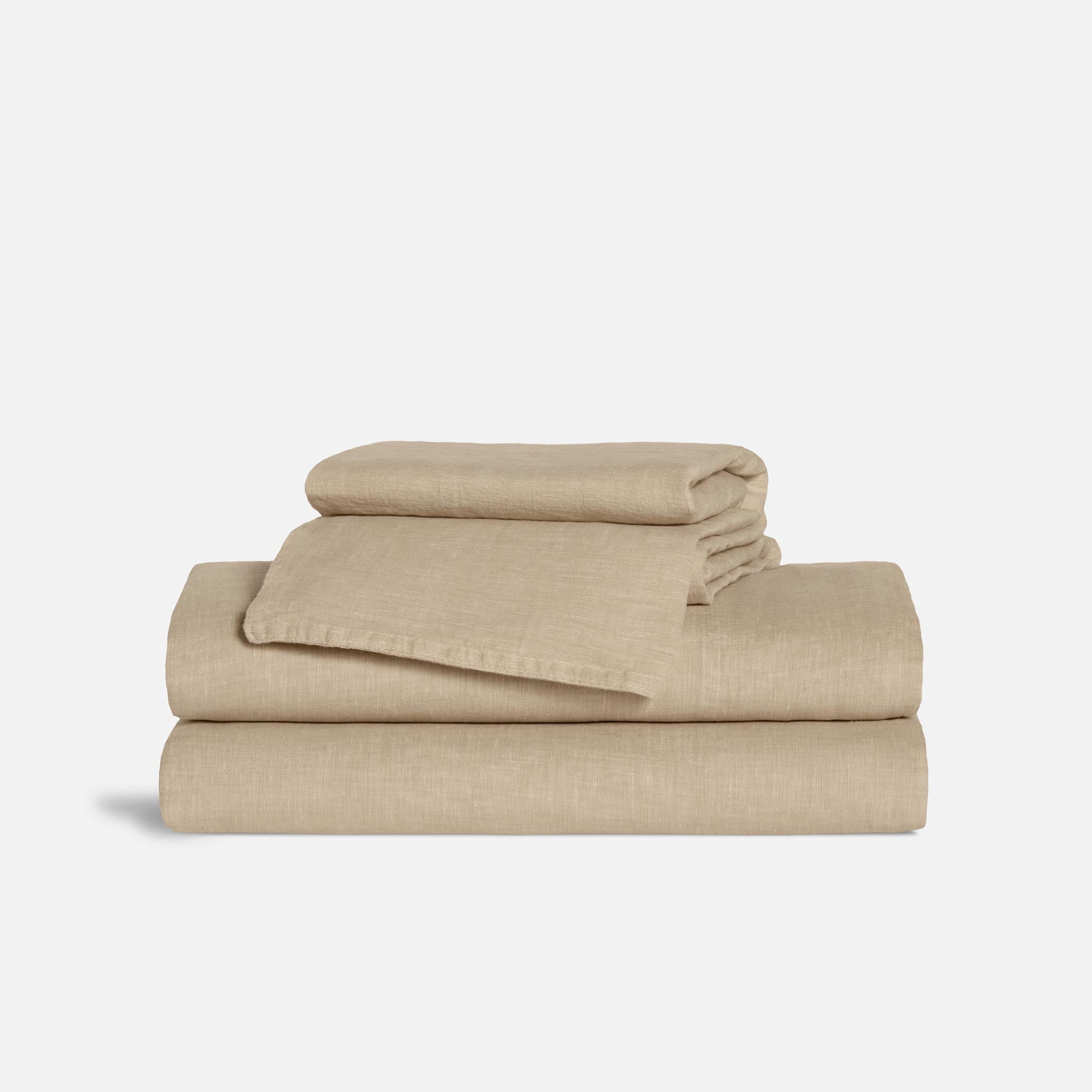 Washed Linen Core Sheet Set