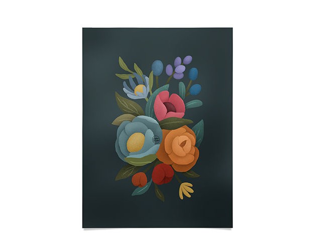 Lebrii Cloe Floral Poster Society6