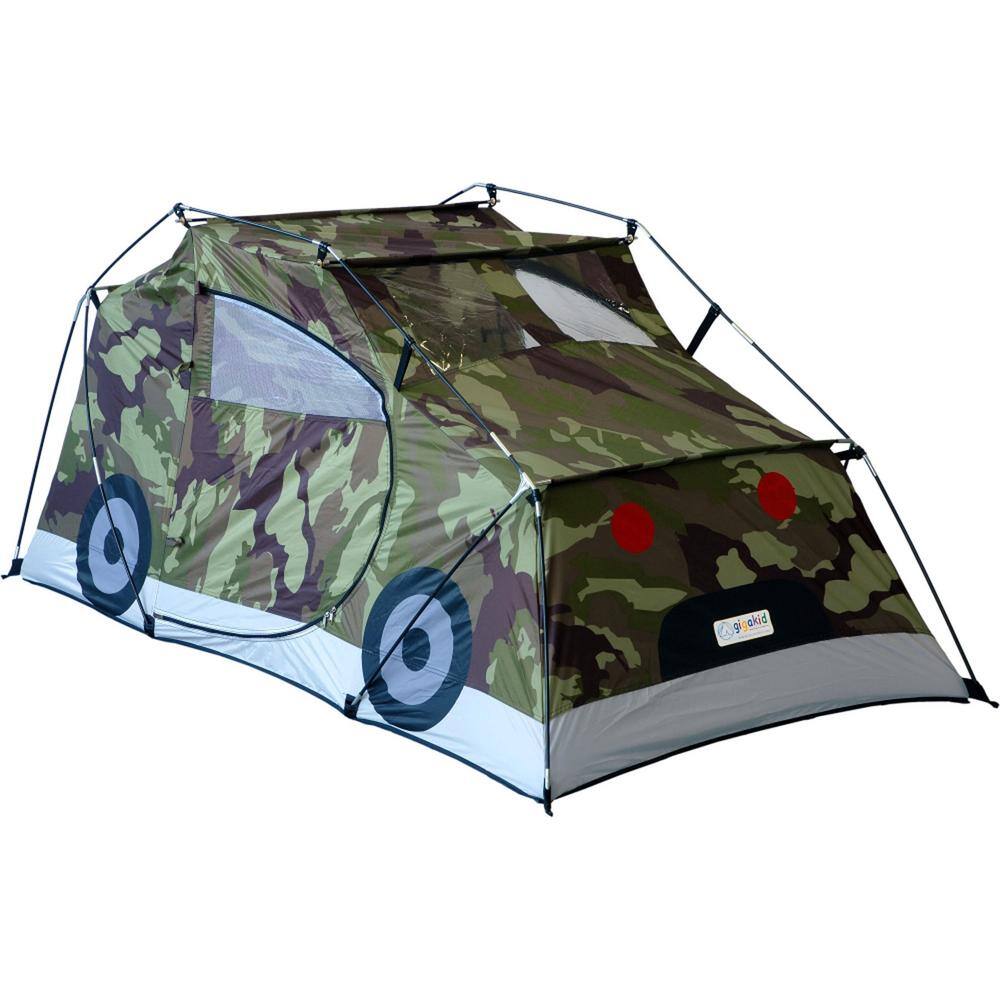 GigaTent 2-Doors Camouflage MUV Polyester Car Playhouse Includes Carry Case CT029