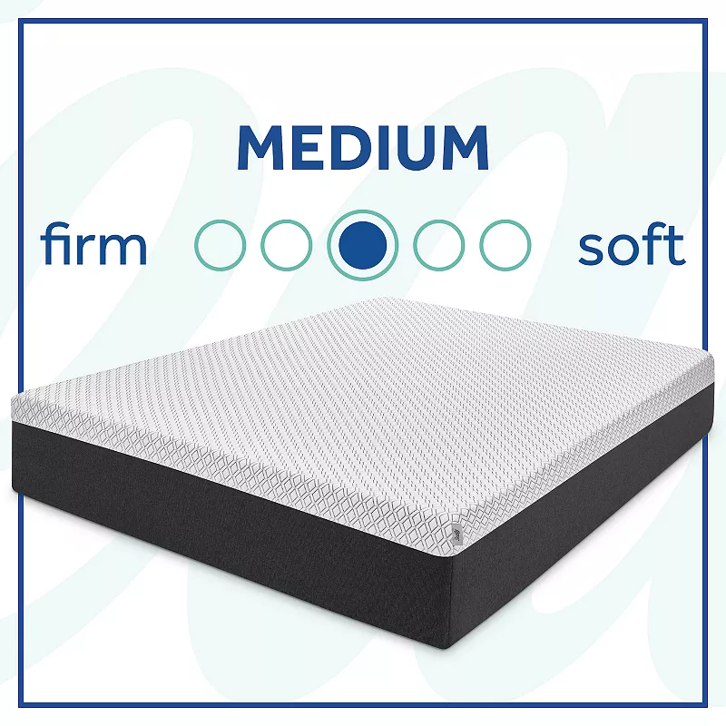 Sealy 12 Memory Foam Mattress-in-a-box with Antimicrobial Cool and Clean Cover