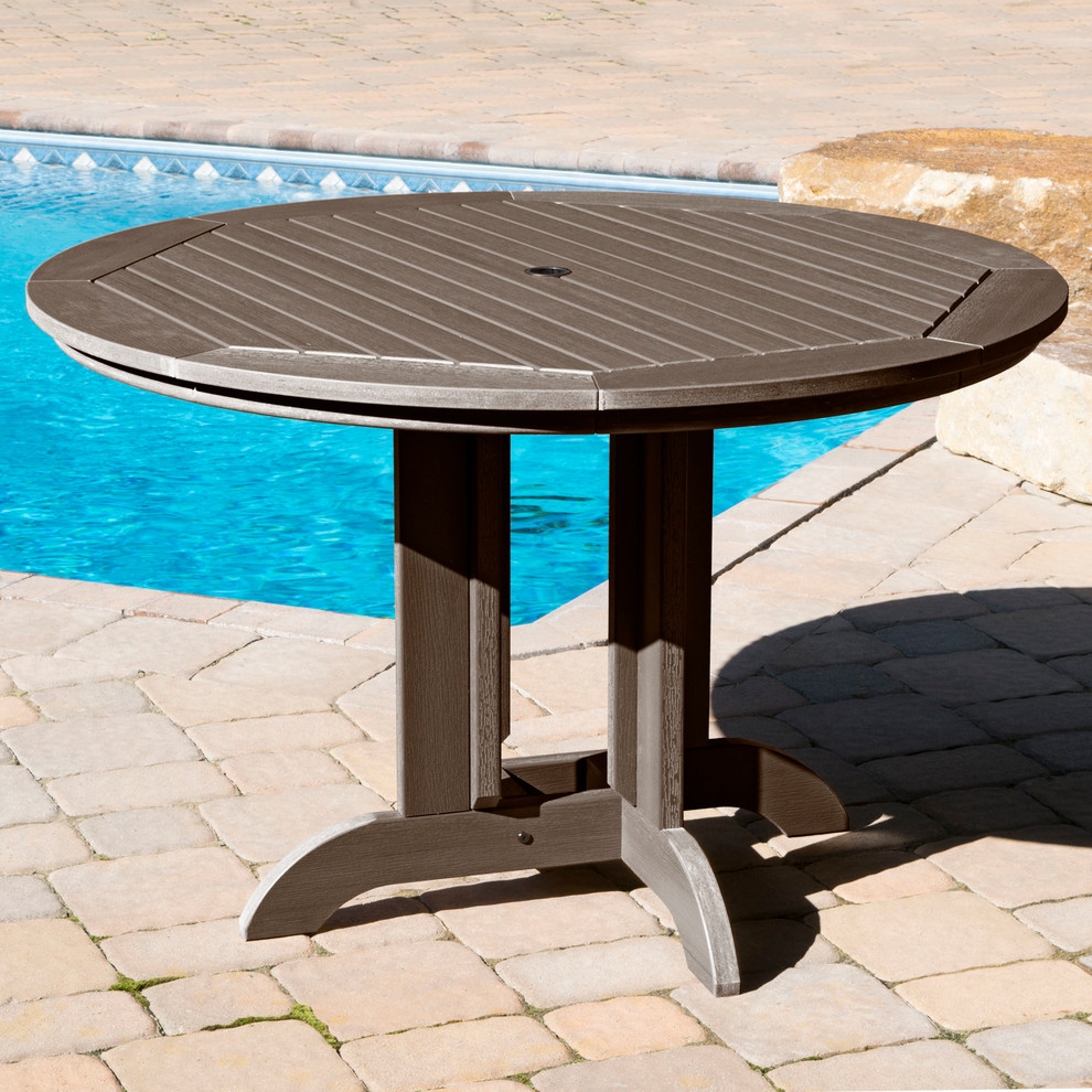 Round Dining Table  48 quot  Transitional   Outdoor Dining Tables   by highwood  Houzz