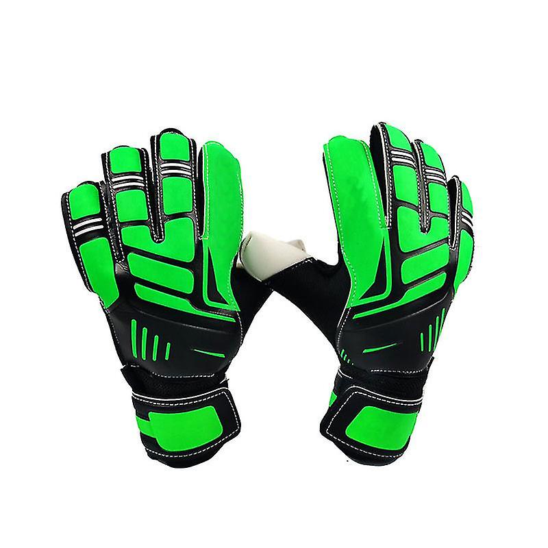 Soccer Goalkeeper， Goalkeeper Gloves， Kids Soccer Gloves， Green， With Finger Guards