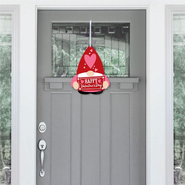 Big Dot Of Happiness Valentine Gnomes Hanging Porch Valentine x27 s Day Party Outdoor Decorations Front Door Decor 1 Piece Sign