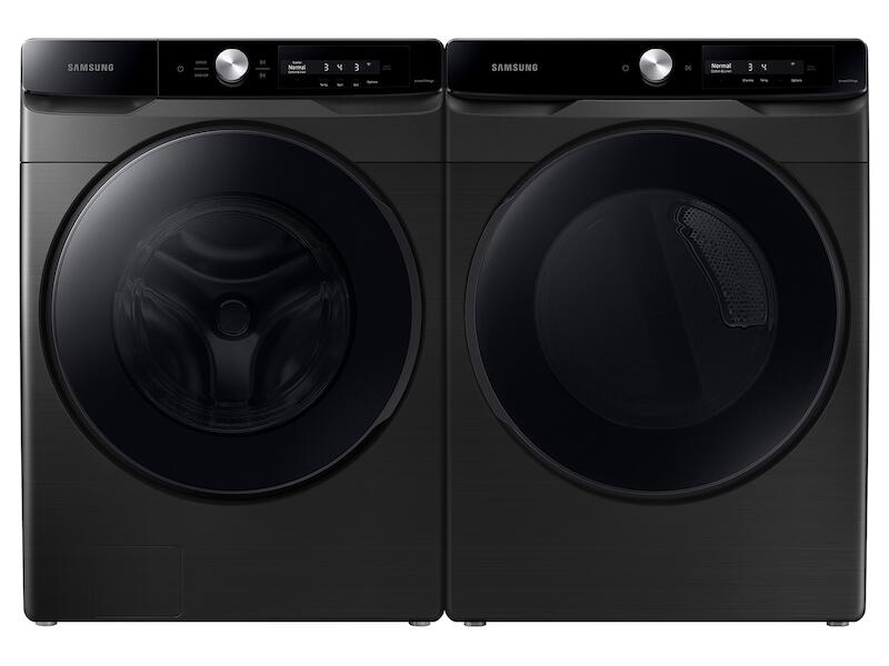 Samsung DVE45A6400V 7.5 Cu. Ft. Smart Dial Electric Dryer With Super Speed Dry In Brushed Black