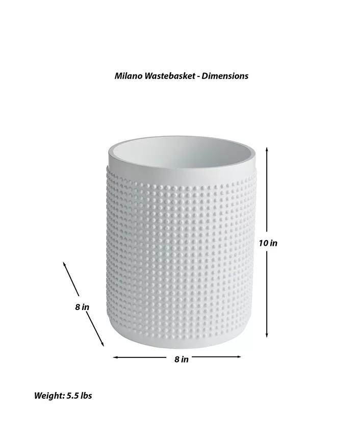 Roselli Trading Company Milano Wastebasket