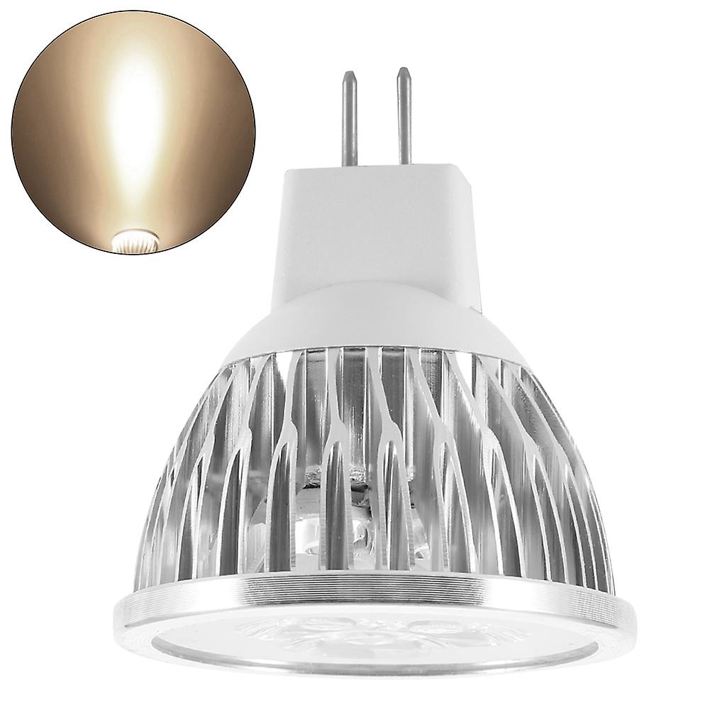 12V MR16 3W LED Light Bulb Aluminum Decorating Lamp Warm for Home Restaurant Hotel Bar