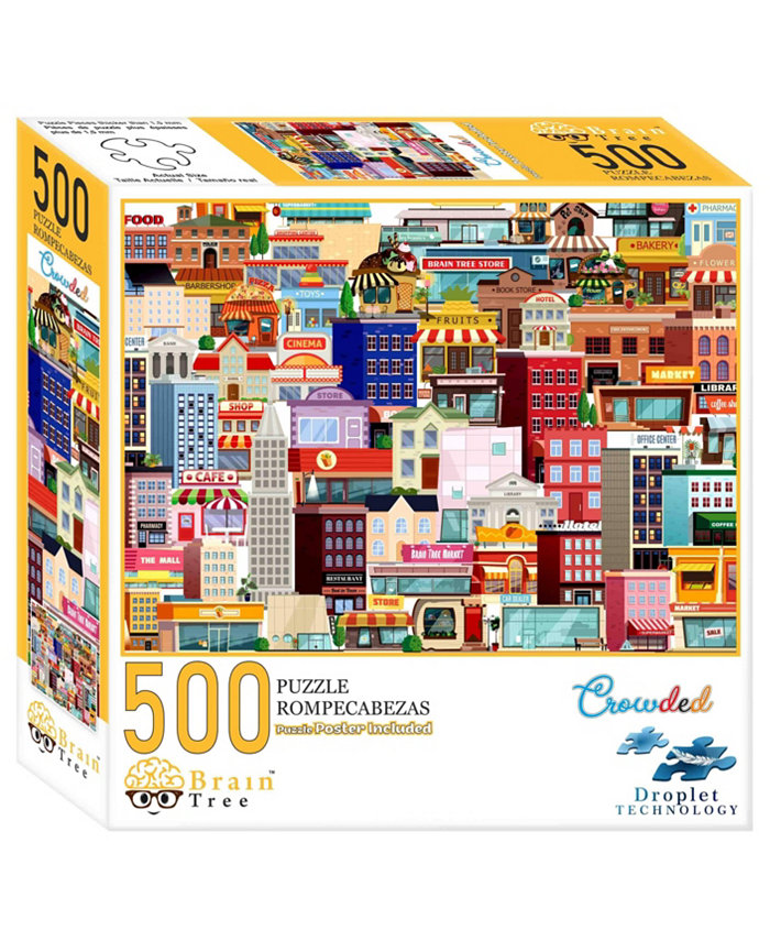 Brain Tree Games Crowded 500 Piece Jigsaw Puzzles