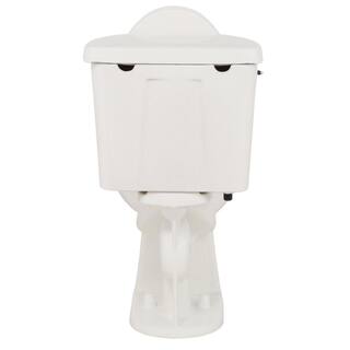 Glacier Bay 2-Piece 1.28 GPF High Efficiency Single Flush Elongated Toilet in White Seat Included (9-Pack) N2428E