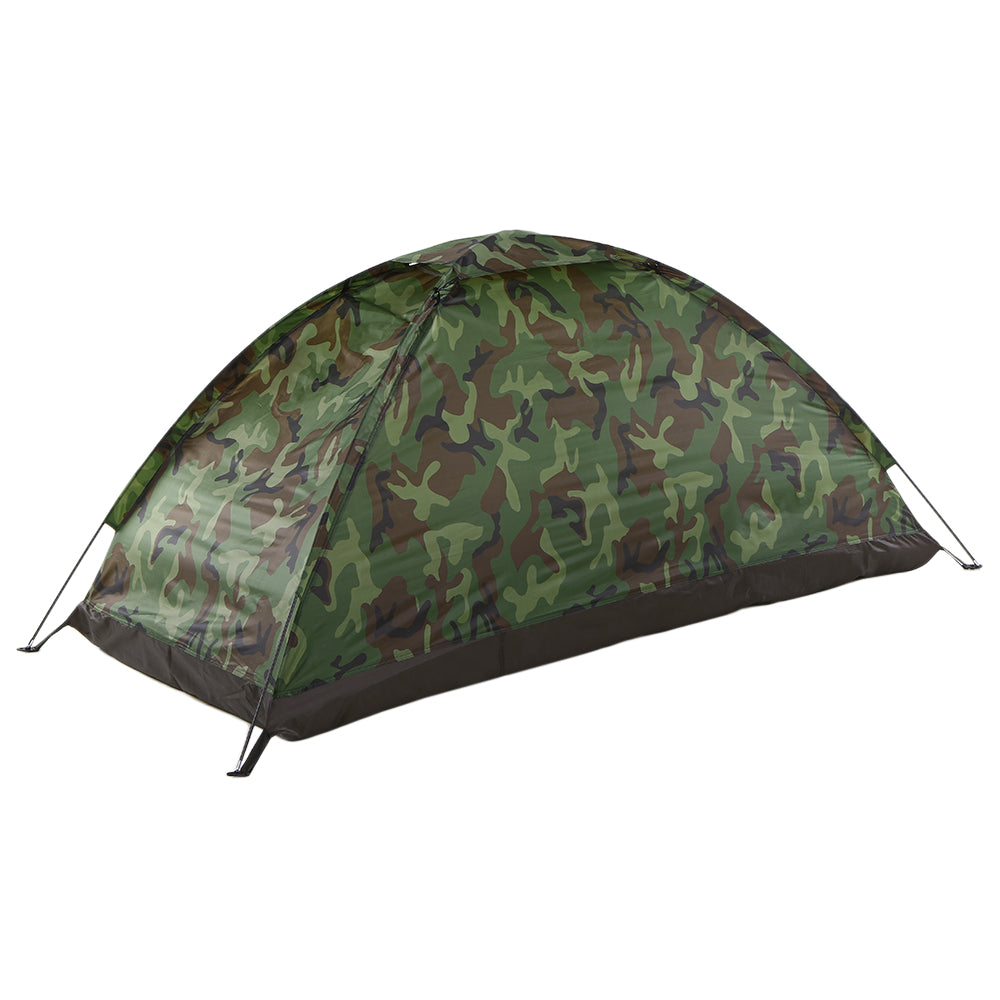 Lixada Camping Tent for 1 Person Single Layer Outdoor Portable Camouflage Travel Beach Tent