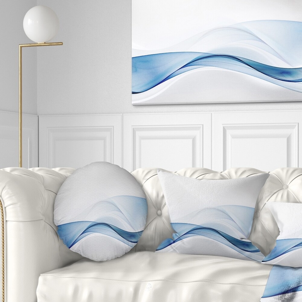 Designart '3D Wave of Water Splash' Abstract Throw Pillow