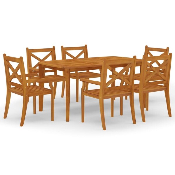 vidaXL 3/5/7/9 Piece Patio Dining Set Solid Wood Acacia