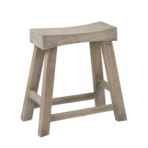 East At Main's Bennett Brown Rubberwood Stool