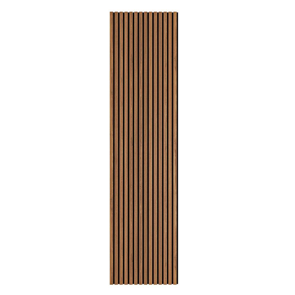 Ejoy 94 in. x 23.6 in x 0.8 in. Acoustic Vinyl Wall Cladding Siding Board (Set of 1 piece) VinylWallCladding_ACP_LightMaple94x24