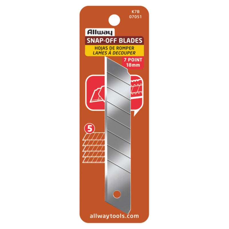 SNAP BLADE 7PT 5PK