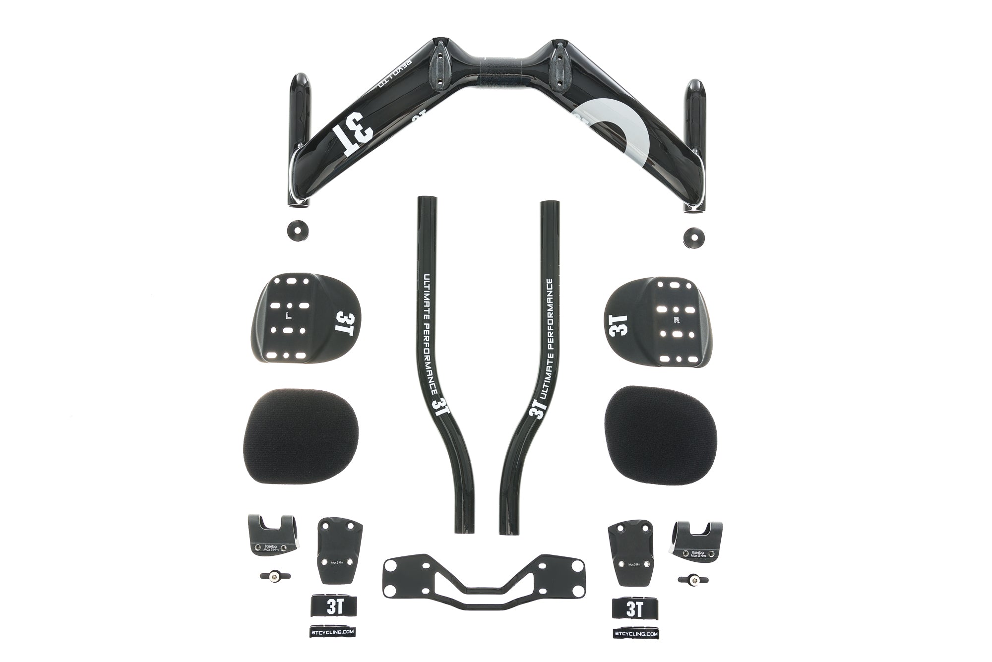 3T Revo LTD Aerobar 31.8mm 40cm 335mm Carbon Black