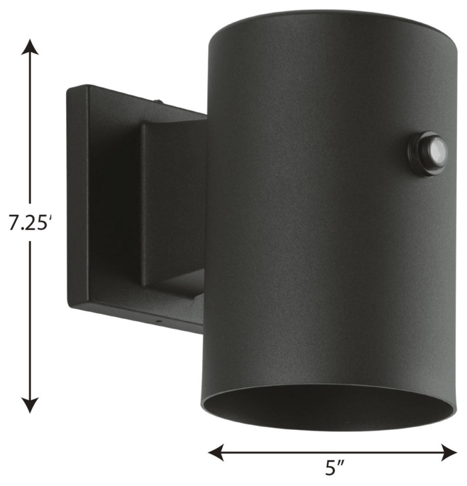 Cylinder 1 Light 5 quotModern Outdoor Small Wall Light   Transitional   Outdoor Wall Lights And Sconces   by Progress Lighting  Houzz