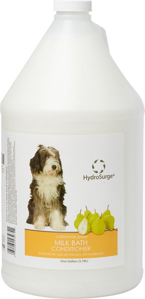 Hydrosurge Milk Bath California Pear Scent Dog Conditioner， 1-gal bottle