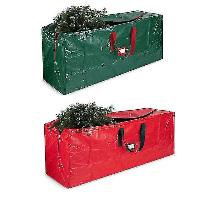 Cht-christmas Tree Storage Bag For Decoration Garland Zip Bag Durable With Handles Household Storage Bags