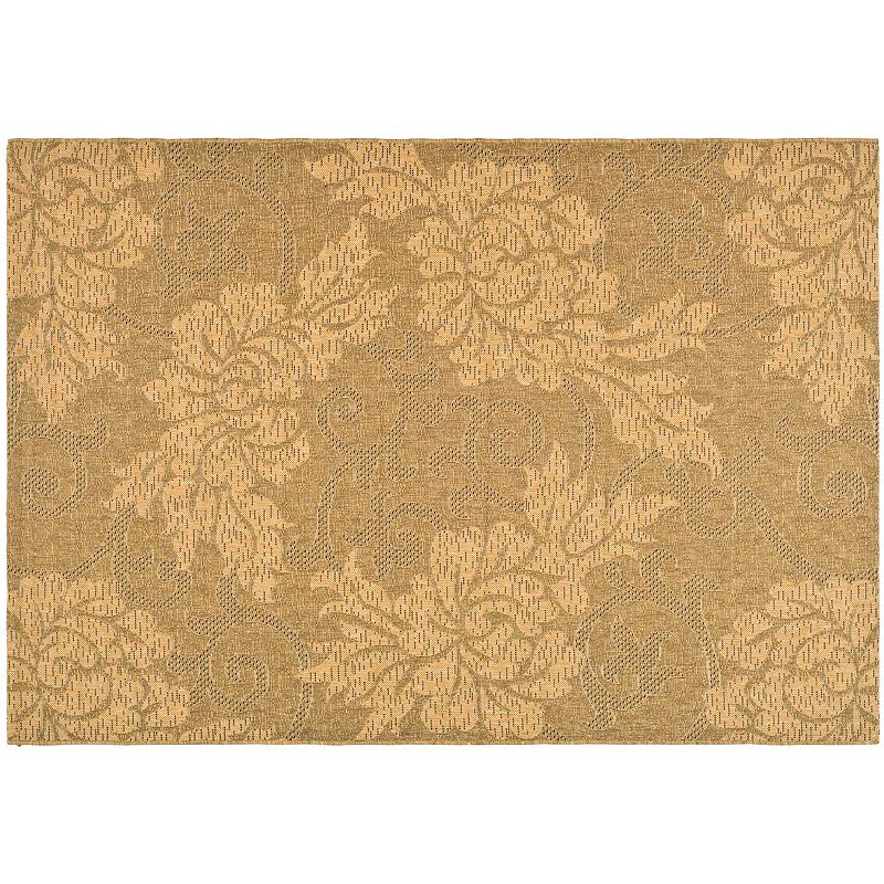 Safavieh Courtyard Scroll Leaf Indoor Outdoor Rug