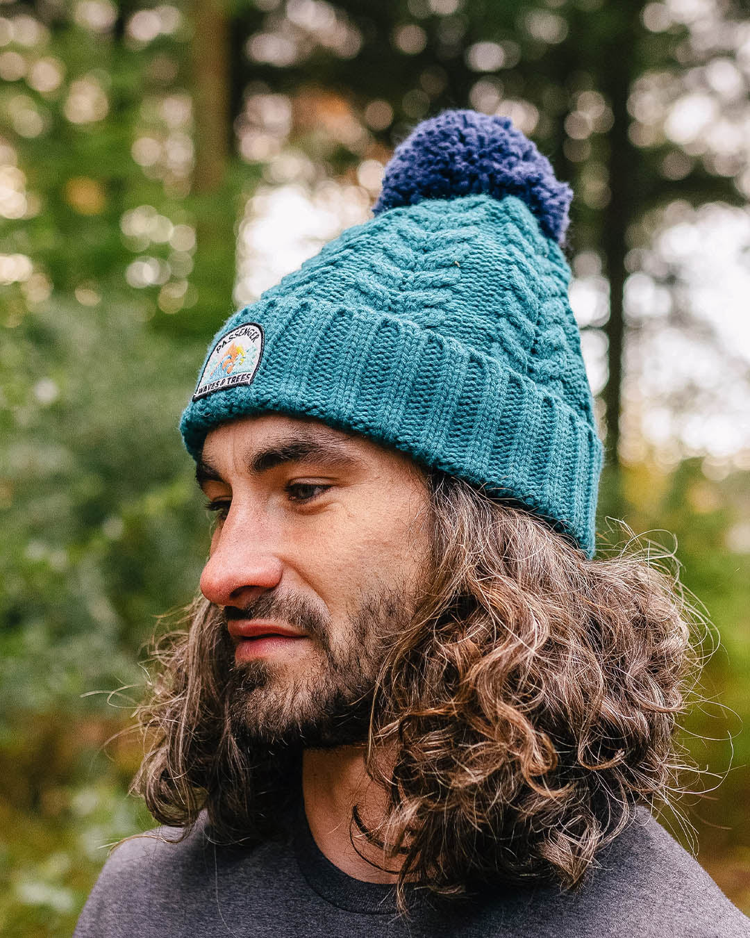 Drifter Fleece Lined Recycled Bobble Hat - Shaded Spruce