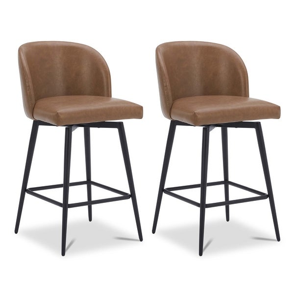 Charlotte Counter Height Swivel Barstool Set of 2