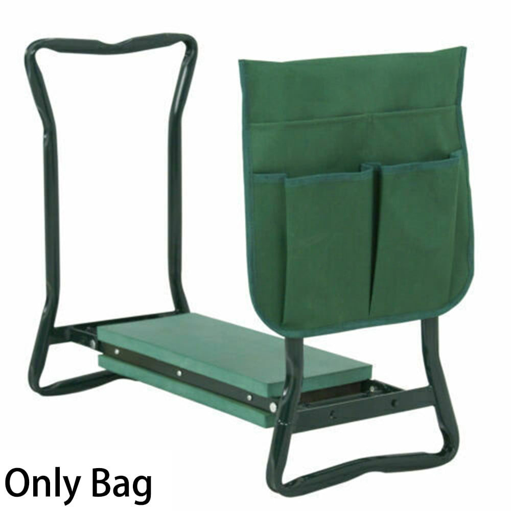 Yannee Portable Garden Kneeler Folding Seat Stool Tools Bag Kneeling Side Pockets