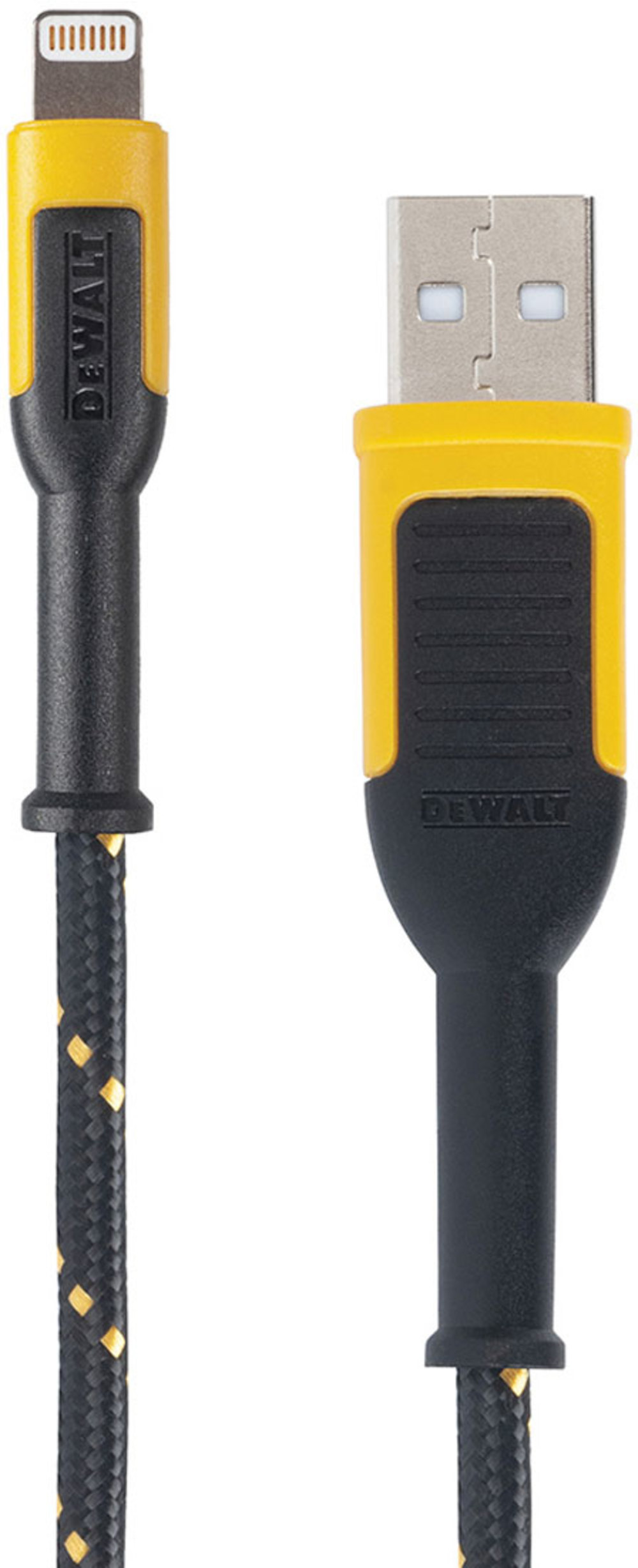 DEWALT Phone Charger Lightning Reinforced Braided Cable 10'