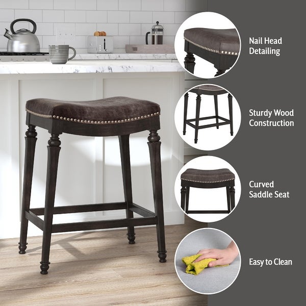 Hillsdale Furniture Vetrina Wood Backless Counter Height Stool - 21.5