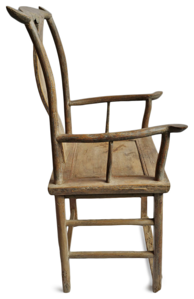 Consigned Elm Ming Arm Chair   Asian   Armchairs And Accent Chairs   by Design Mix Furniture  Houzz