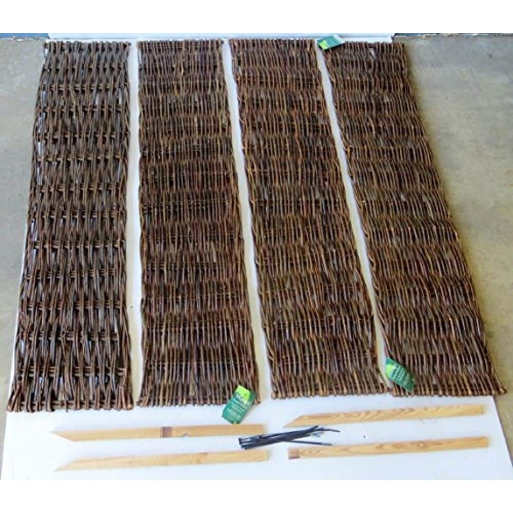 MGP 48 in. W x 48 in. L x 8 in. H Woven Willow Arch Top Raised Garden Bed Kit WRB-44R