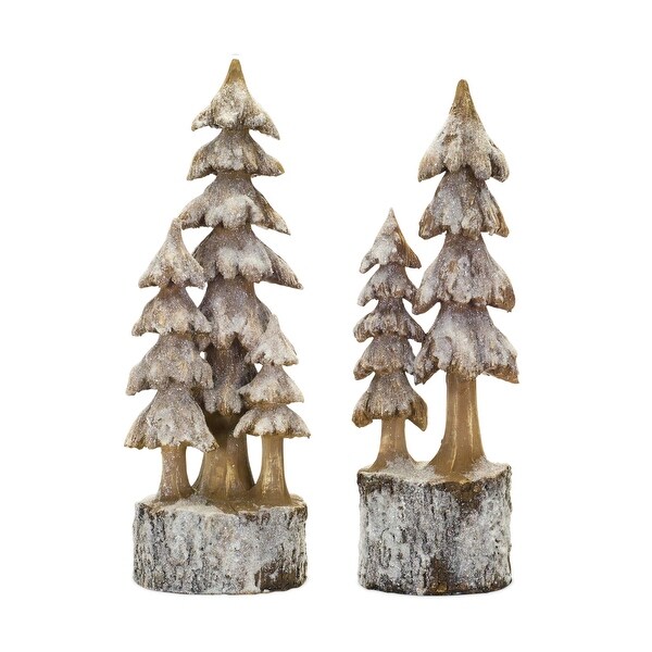 Woodland Tree Statue (Set of 2)