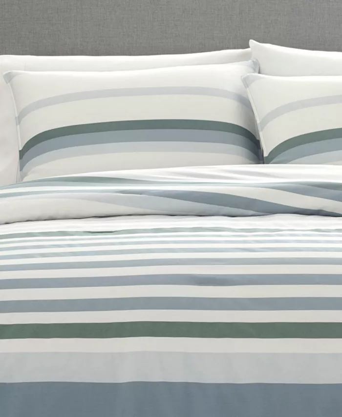 Nautica Lansier Reversible 2-Piece Duvet Cover Set， Twin