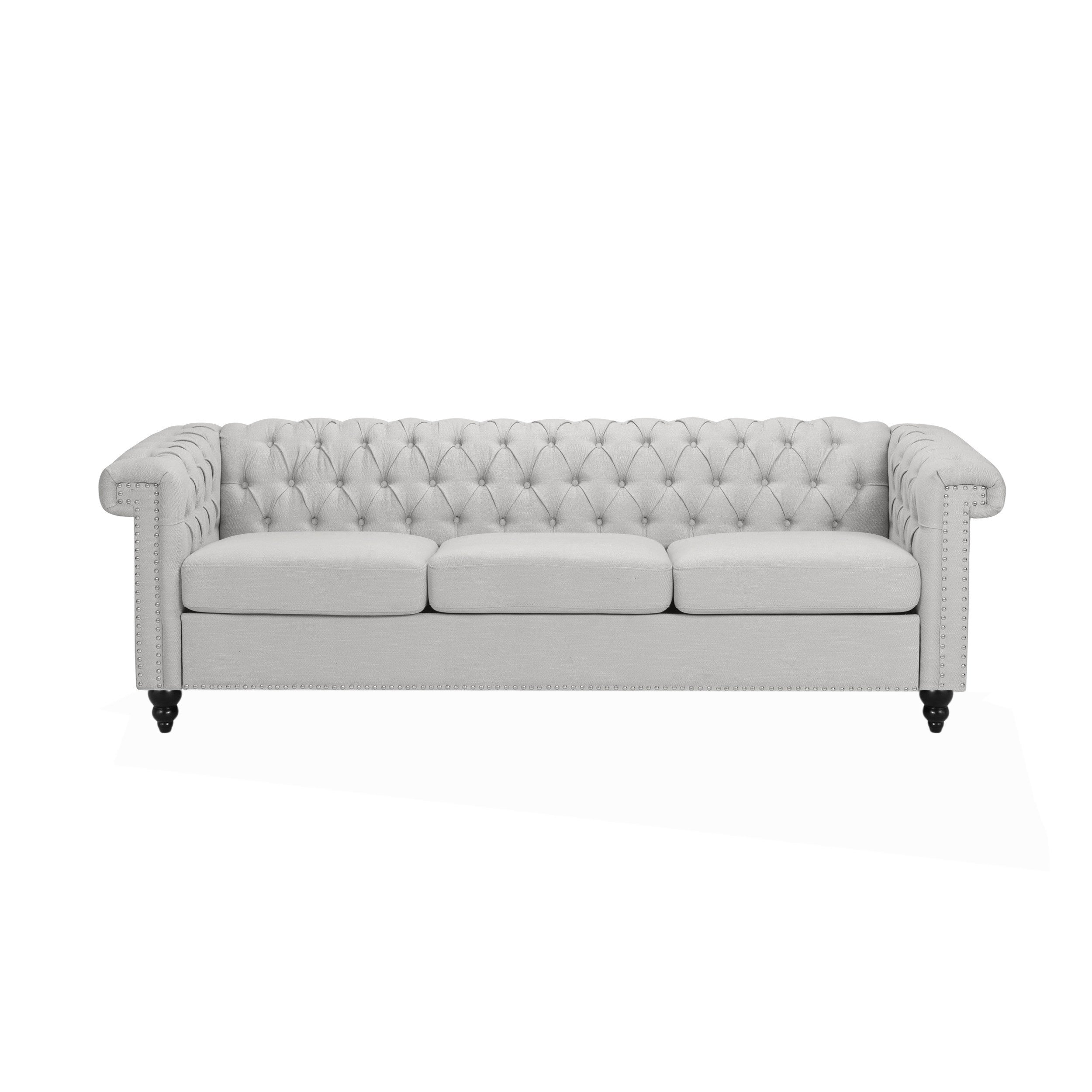 Zyiere Tufted Chesterfield 3 Seater Sofa