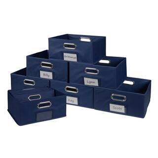 Regency 6 in. H x 12 in. W x 12 in. D Blue Fabric Cube Storage Bin 12-Pack HDCHTOTE0612PKBE