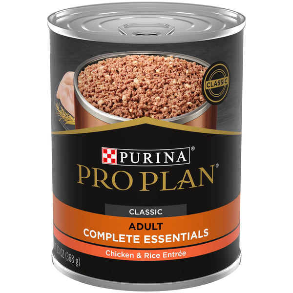 Purina Pro Plan Complete Essentials Chicken and Rice Entree Canned Dog F