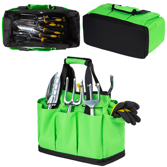 MUKA Garden Tool Tote Bag with 8 Pockets  Tool Kit...