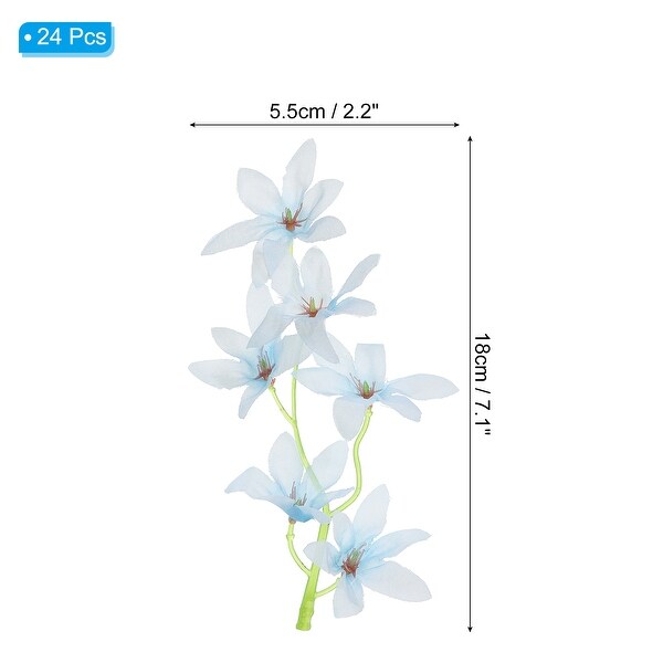 7 Inch Artificial Orchid Flower Floating Candles Simulation Flower