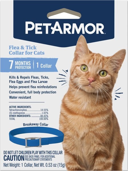 PetArmor Flea and Tick Cat Collar， 7-mos. supply， 1 count