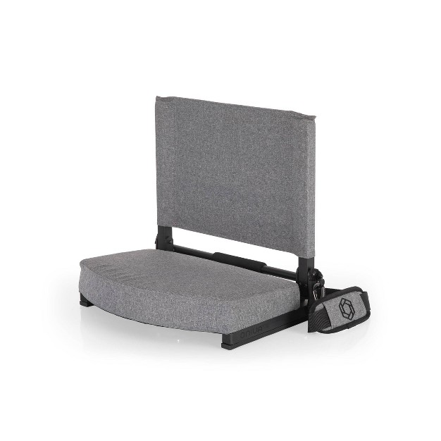 Picnic Time Gridiron Stadium Seat Heathered Gray