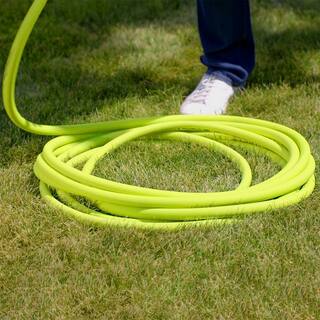 Flexzilla 58 in. x 25 ft. 34 in. - 11-12 GHT Fittings Garden Hose HFZG525YW