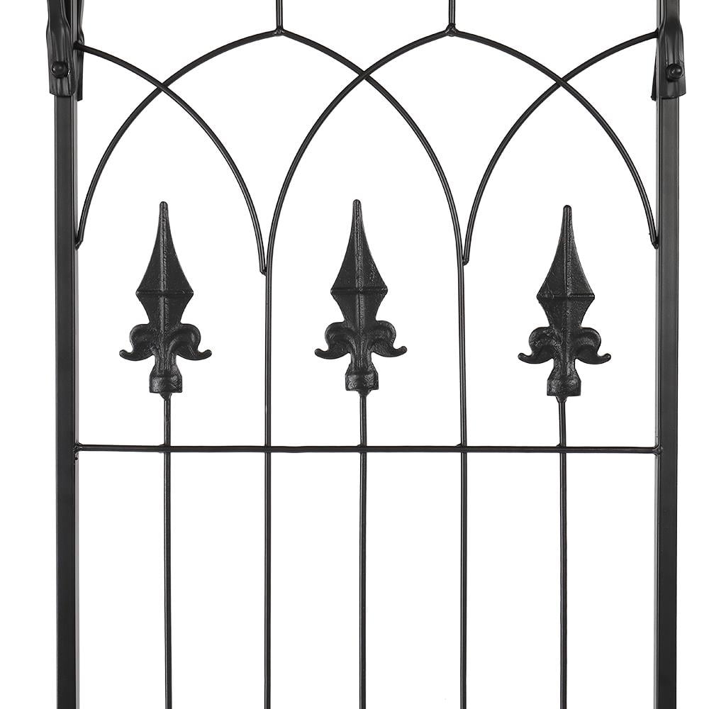 Zimtown Metal Garden Arch 6.8 Ft Garden Arbor for Climbing Plant Outdoor Wedding