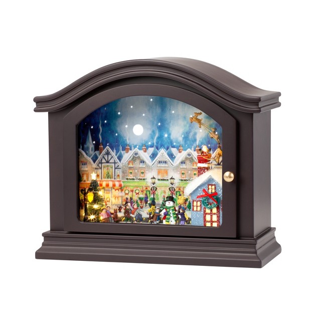 Mr Christmas Animated Led Mantel Music Box Christmas Decoration