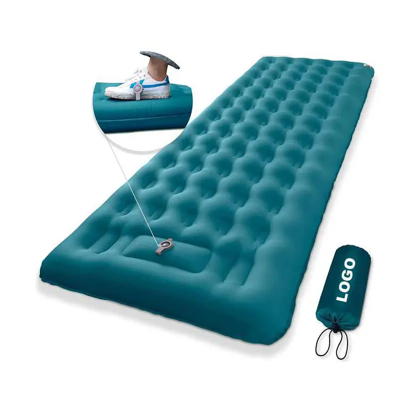 Aji Portable Storage Pad Bag Self Portable Air Bed Built In Pump Summer Sleeping Camping Mat Inflatable Mattresses