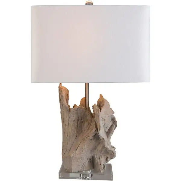 Drayton 26.25 in. White Transitional Table Lamp