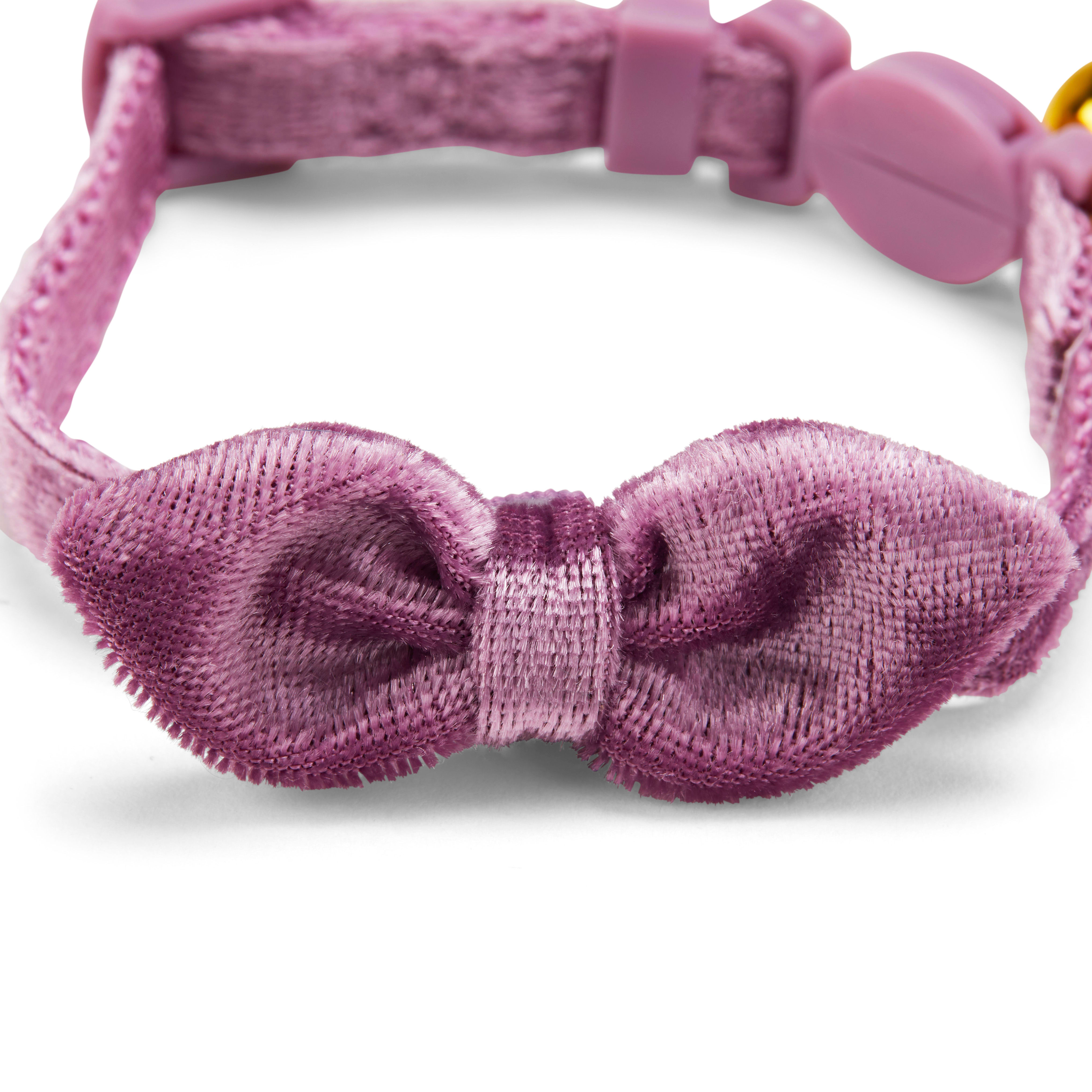 YOULY The Heir Lavender Velvet Breakaway Kitten Collar