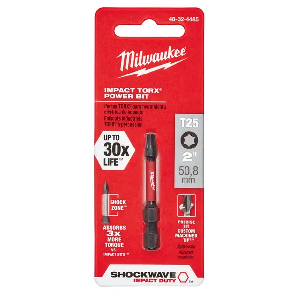 Milwaukee SHOCKWAVE 2 Impact Torx T25 Power Bit