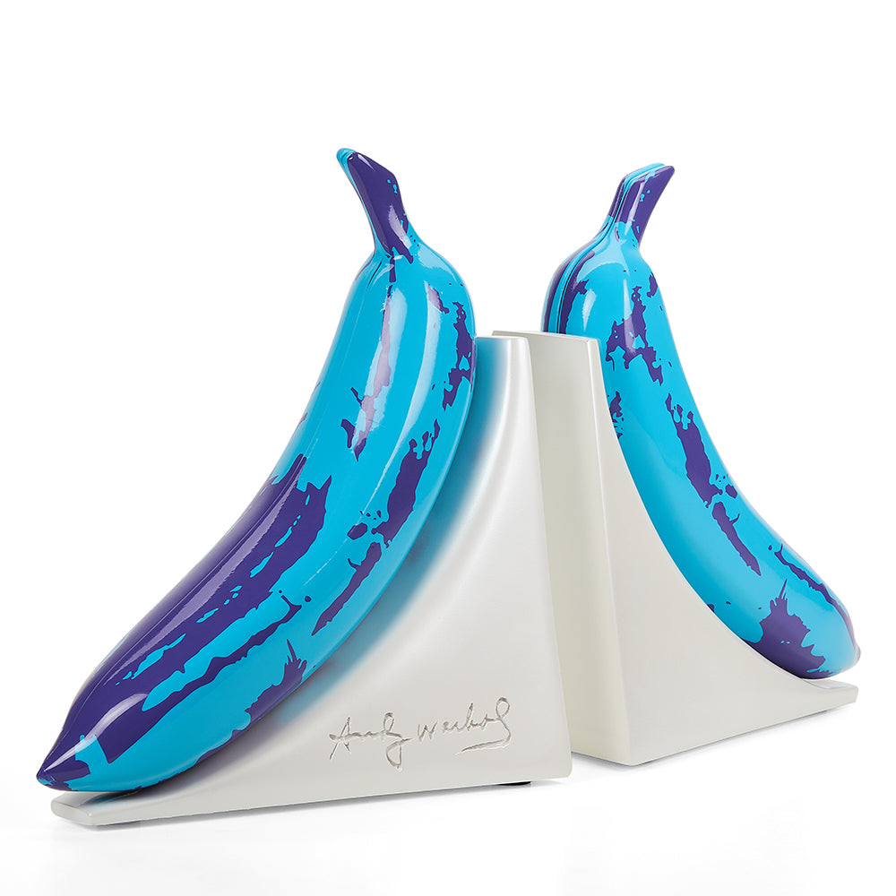 Andy Warhol 10” Lustre Gloss Resin Bookends - Blue Banana (PRE-ORDER)