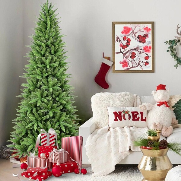 PE/PVC Mixed Automatic Christmas Tree with Metal Stand